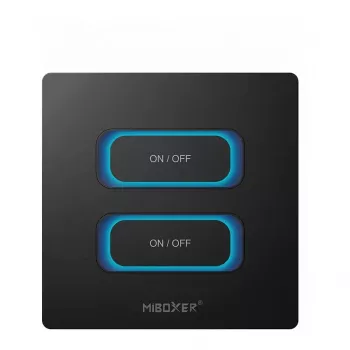 MIBOXER ESR2B 2-kanálový smart vypínač 2,4GHz pohybový senzor + stmievač diaľkové ovládanie pre MiLight/MiBoxer