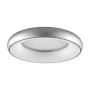 SYNERGY21 LED okrúhle stropné svietidlo Donut teplá biela strieborná 35W