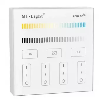 MIBOXER Synergy 21 LED Smart Panel Dual White (CCT) 4-zónový diaľkový ovládač (T2)
