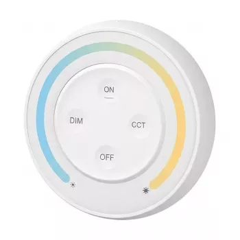 MiBoxer S1-B Sunrise diaľkový ovládač pre Dual White (CCT) LED, 2,4 GHz, čierny