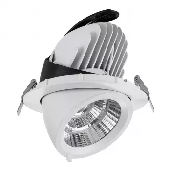 SYNERGY21 LED Downlight 40W biela, naklápateľná, teplá biela