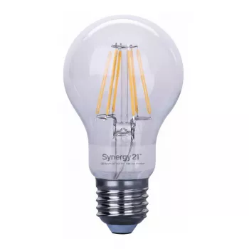 SYNERGY21 LED Retrofit E27 A60 žiarovka číra 10W teplá biela stmievateľná