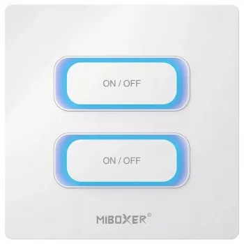 Synergy 21 LED diaľkový ovládač 2-násobný Smart Switch Zigbee 3.0 + 2,4 GHz detektor pohybu + stmievanie pre Milight/Miboxer (biela) (ESZ2)