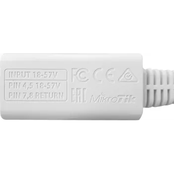 MikroTik RBGPOE pasívny Gigabit PoE injektor, 18-57 V DC