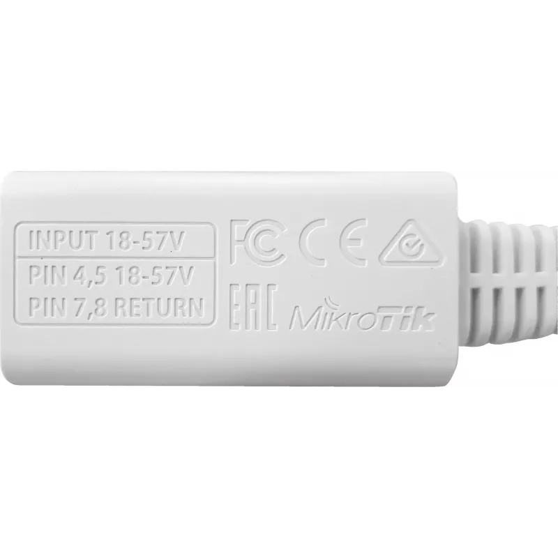 MikroTik RBGPOE pasívny Gigabit PoE injektor, 18-57 V DC