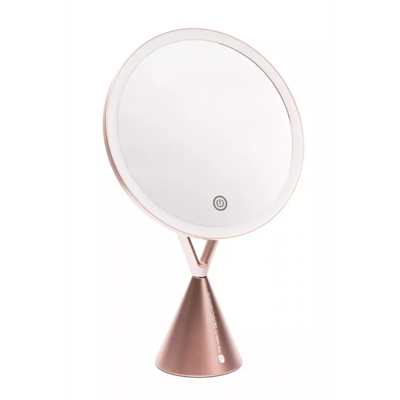 RIO MMCO-EU/1,4 Osvetlené HD zrkadlo na líčenie Rose Gold