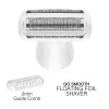 Rio SHTR-EU/1.3 Go Smooth 4-in-1 dámsky holiaci strojček a zastrihávač bikín, biela