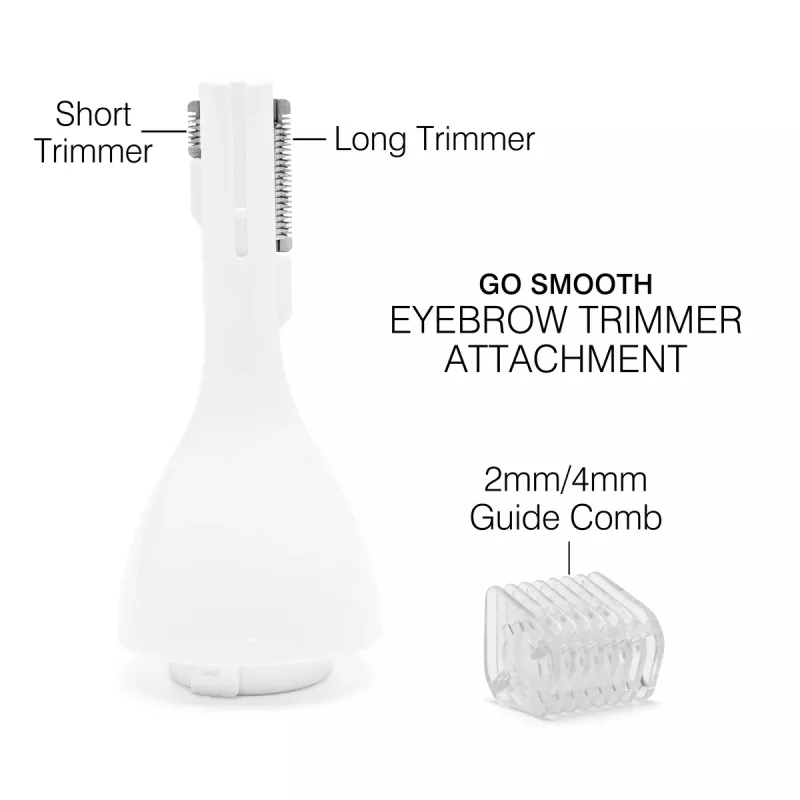 Rio SHTR-EU/1.3 Go Smooth 4-in-1 dámsky holiaci strojček a zastrihávač bikín, biela