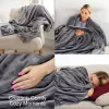 Bodi-Tek BT-BLHT-EU/1.0 COZY Snuggle Blanket vyhrievaná deka 130 x 160 cm, sivá