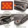 Bodi-Tek BT-BLHT-EU/1.0 COZY Snuggle Blanket vyhrievaná deka 130 x 160 cm, sivá