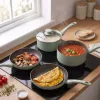 Progress BW14255G Neutrals 5-dielna sada panvíc – kovaný hliník, nepriľnavý kameňový efekt, vhodná na indukciu