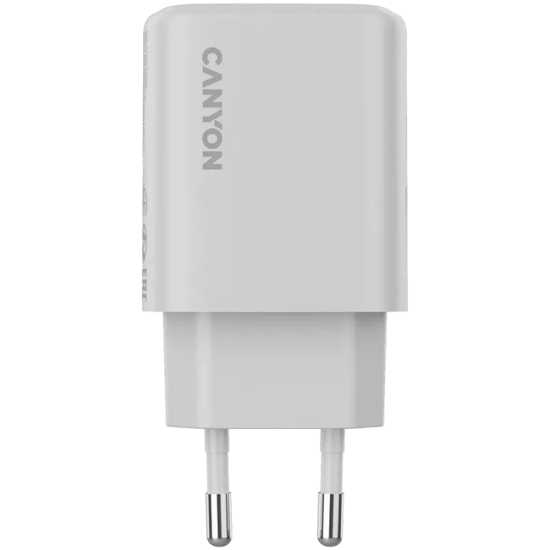 CANYON OnCharge 200 20W 1xPD 1xQC EU biela nástenná nabíjačka