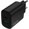 CANYON OnCharge 200 20W 1xPD 1xQC EU čierna nástenná nabíjačka