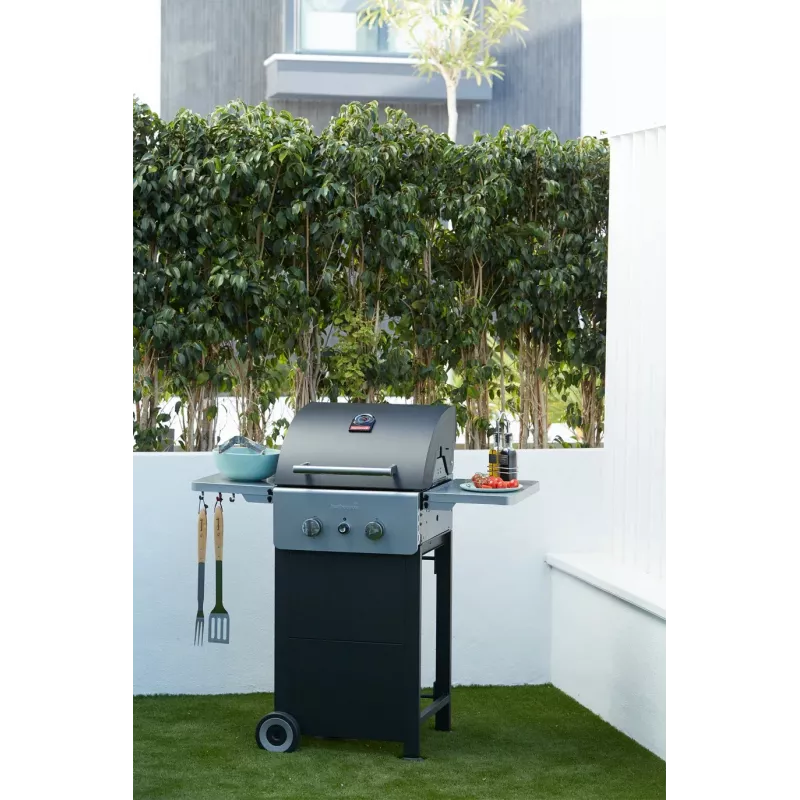 Barbecook plynový gril Spring 2002, 111 x 55 x 115 cm, čierny