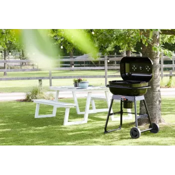 Barbecook gril na drevené uhlie Magnus Original, 85 x 64 x 110 cm, čierny