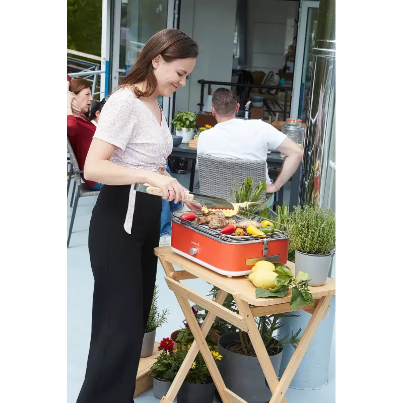Barbecook BC-ELE-1001 E-Carlo elektrický stolný gril 2500 W červený