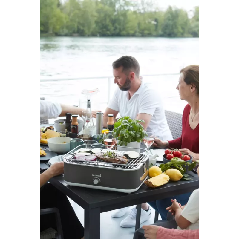 Barbecook E-Carlo elektrický stolný gril 2500 W Midnight Grey