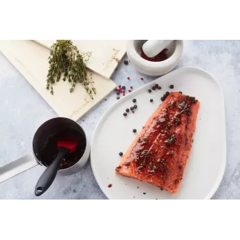 Barbecook sada hrnca na omáčku z nehrdzavejúcej ocele s maliarskym štetcom na marinovanie 10,5 x 7,5 x 23 cm BC-ACC-7211