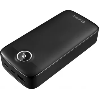 SANDBERG Powerbank 20000 mAh 20W Fast Charge USB-C PD QC 3.0 čierna