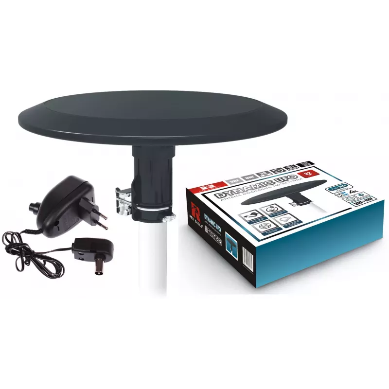 OPTICUM RED Opticum DVB-T Dynamic UFO-360 čierna aktívna vonkajšia všesmerová anténa