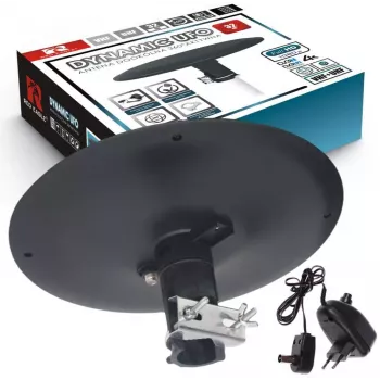 OPTICUM RED Opticum DVB-T Dynamic UFO-360 čierna aktívna vonkajšia všesmerová anténa