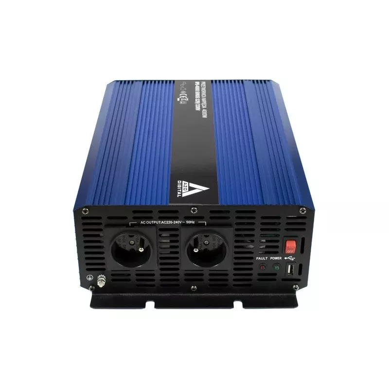 AZO Digital 12 VDC / 230 VAC konvertor SINUS IPS-4000S 4000W čistá sínusová vlna menič