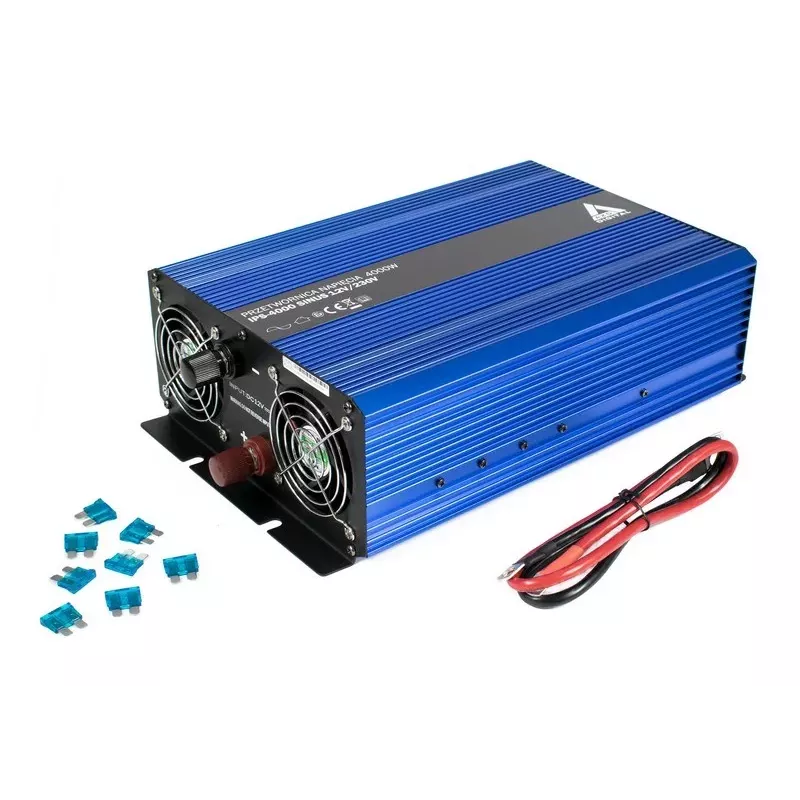 AZO Digital 12 VDC / 230 VAC konvertor SINUS IPS-4000S 4000W čistá sínusová vlna menič