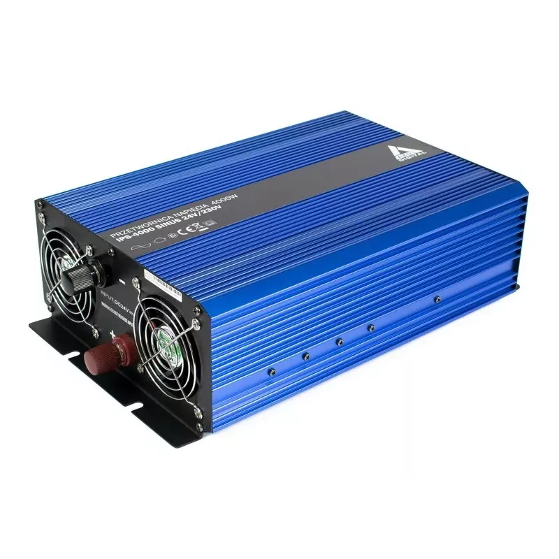AZO Digital 24 VDC / 230 VAC konvertor SINUS IPS-4000S 4000W čistá sínusová vlna menič
