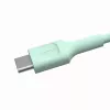 Green Cell PowerFlex Fast Charging USB-C na USB-C kábel 100W 2m mint zelený