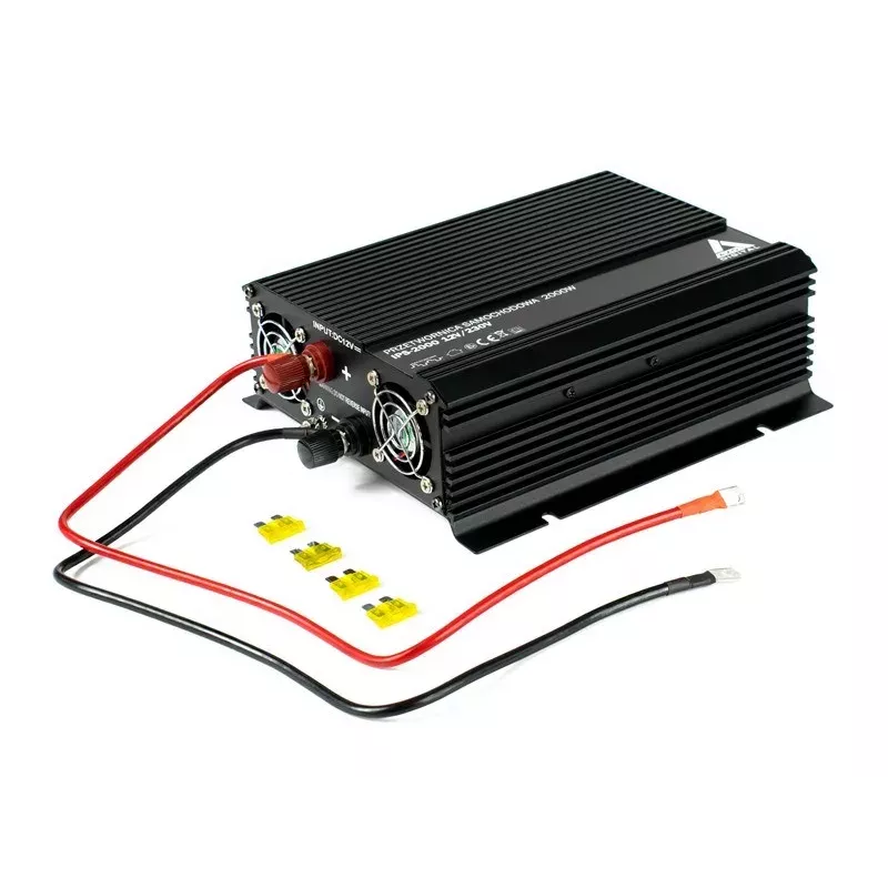 AZO Digital 12 VDC / 230 VAC automobilový invertor IPS-2000 2000W čistá sínusová vlna