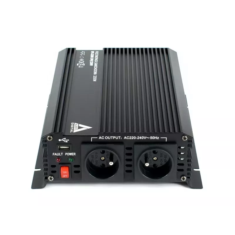 AZO Digital 24 VDC / 230 VAC automobilový invertor IPS-3200 3200W