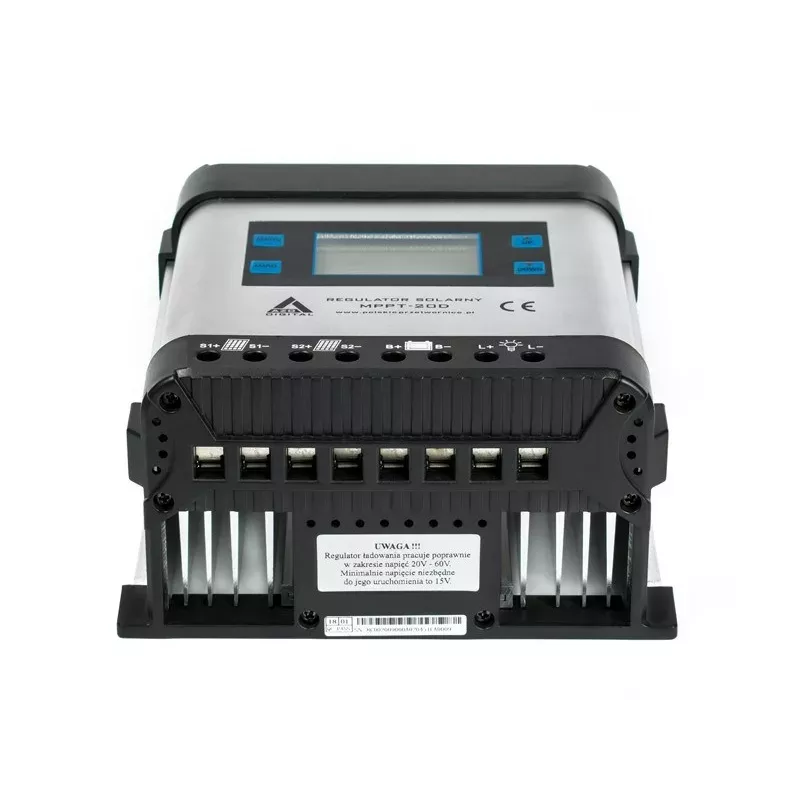 Solárny MPPT regulátor nabíjania AZO Digital 12/24V 20A LCD displej