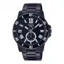 CASIO MTPVD200B1BUD pánske analógové quartzové hodinky 45 mm oceľ čierna iontová platina