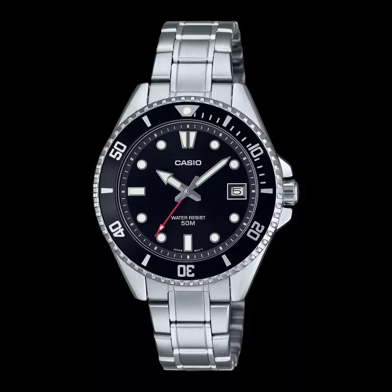 CASIO MDV10D1A1VDF pánske analógové quartzové hodinky 38,5 mm oceľ