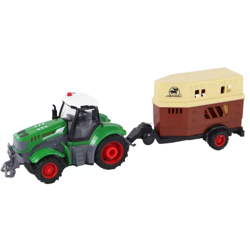 LEAN TOYS RC traktor, diaľkovo ovládaný traktor, poľnohospodársky stroj, príves, diaľkové ovládanie 1:24