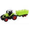 LEAN TOYS diaľkovo ovládaný RC traktor s prívesom 1:16 zelený