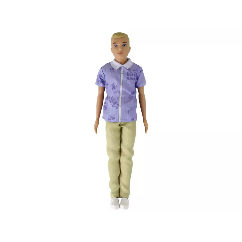 LEAN TOYS detská bábika chlapec Paulo košeľa blond vlasy