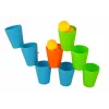 LEAN TOYS Cups puzzle hra 3 v 1 44 dielov