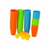 LEAN TOYS Cups puzzle hra 3 v 1 44 dielov