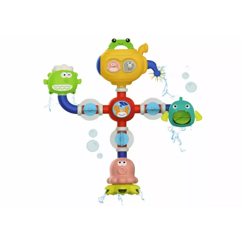 LEAN TOYS hračka do kúpeľa prelievací robot prísavky