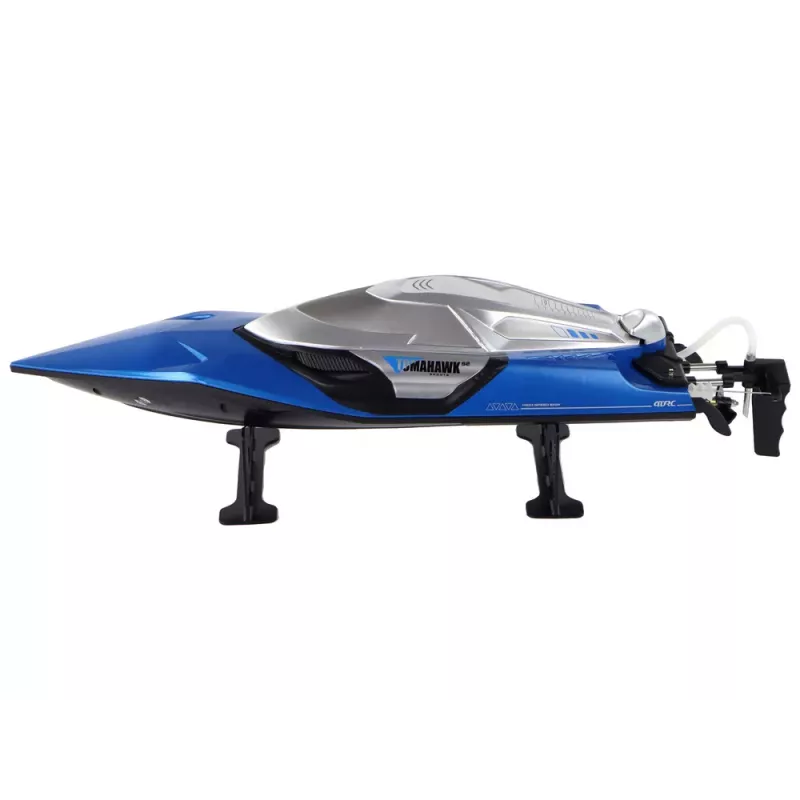 LEAN TOYS motorový čln R/C 2.4G svetlá 30 km/h modrý