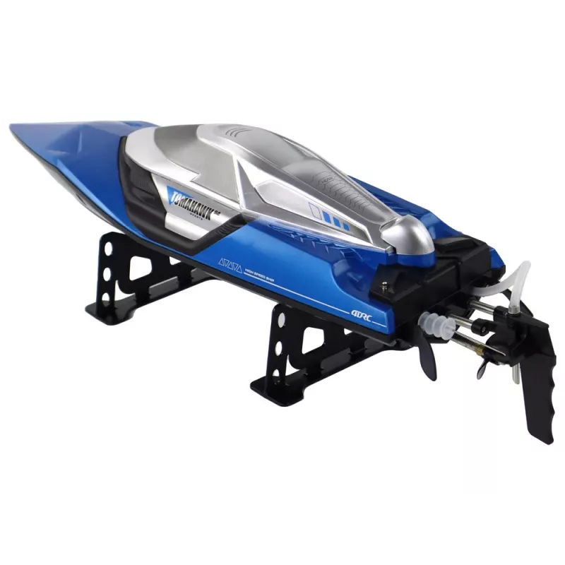 LEAN TOYS motorový čln R/C 2.4G svetlá 30 km/h modrý