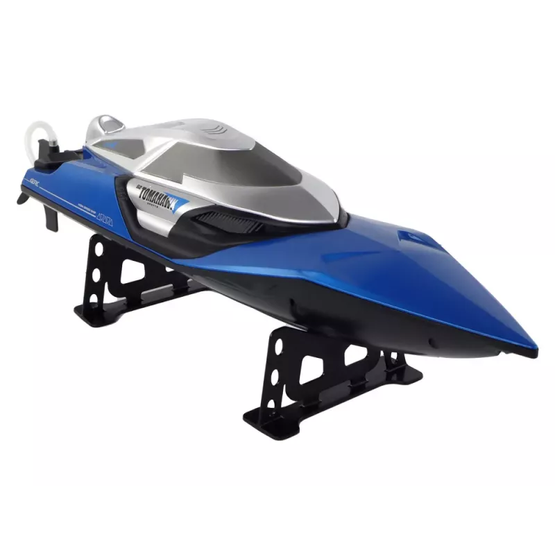 LEAN TOYS motorový čln R/C 2.4G svetlá 30 km/h modrý