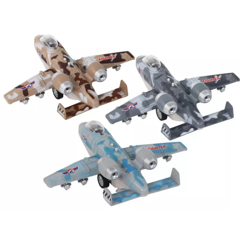 LEAN TOYS Powered Fighter Plane Moro vojenská stíhačka