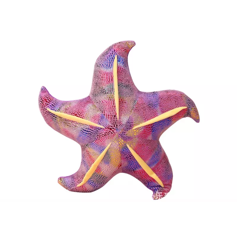 LEAN TOYS maskot plyšová hviezdica fialový vankúš 45 cm