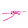 LEAN TOYS maskot plyšová opica s bábätkom, ružová 90 cm