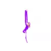 LEAN TOYS Plyšová maskot opica s bábätkom, fialová 90 cm