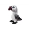 LEAN TOYS Plyšová maskot siva papagáj 20 cm