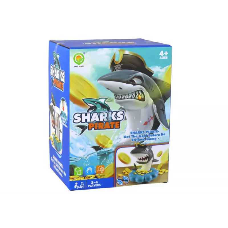 LEAN TOYS Arkádová hra žralok pirát vybuchujúce mince koleso na kreslenie