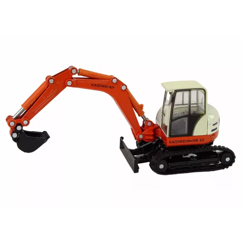 LEAN TOYS Kovový bager s veľkým ramenom 1:50 model z liateho kovu